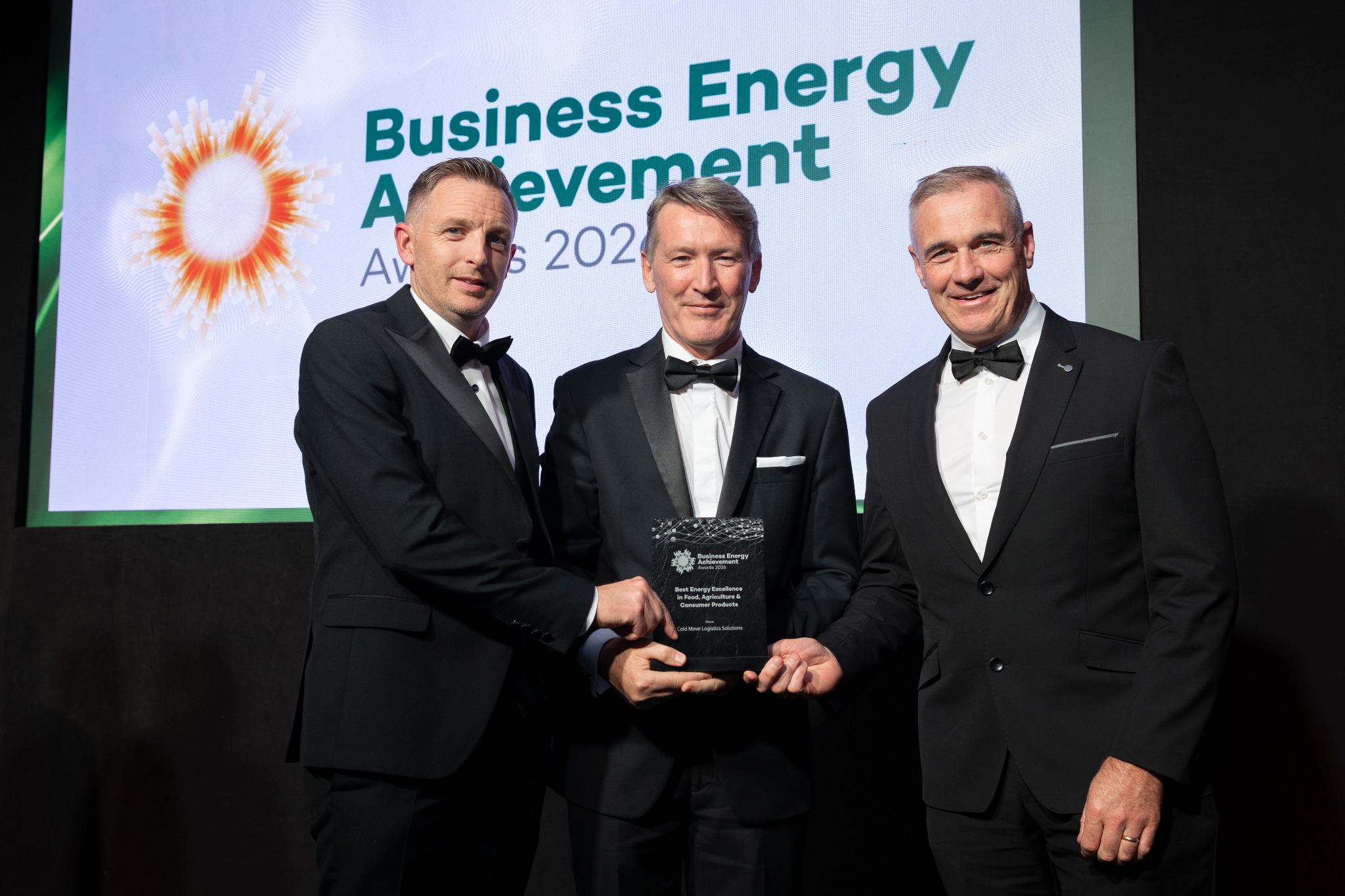 The CMLS team celebrating at the Business Energy Achievement Awards 2026